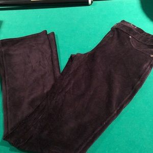 HUE, Large, Pull-up corduroy black, bootcut pants